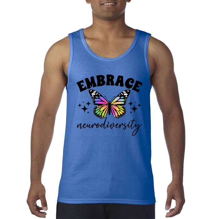 Embrace Neurodiversity Autism Neurodivergent Gift Tank Top