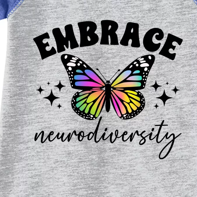 Embrace Neurodiversity Autism Neurodivergent Gift Infant Baby Jersey Bodysuit