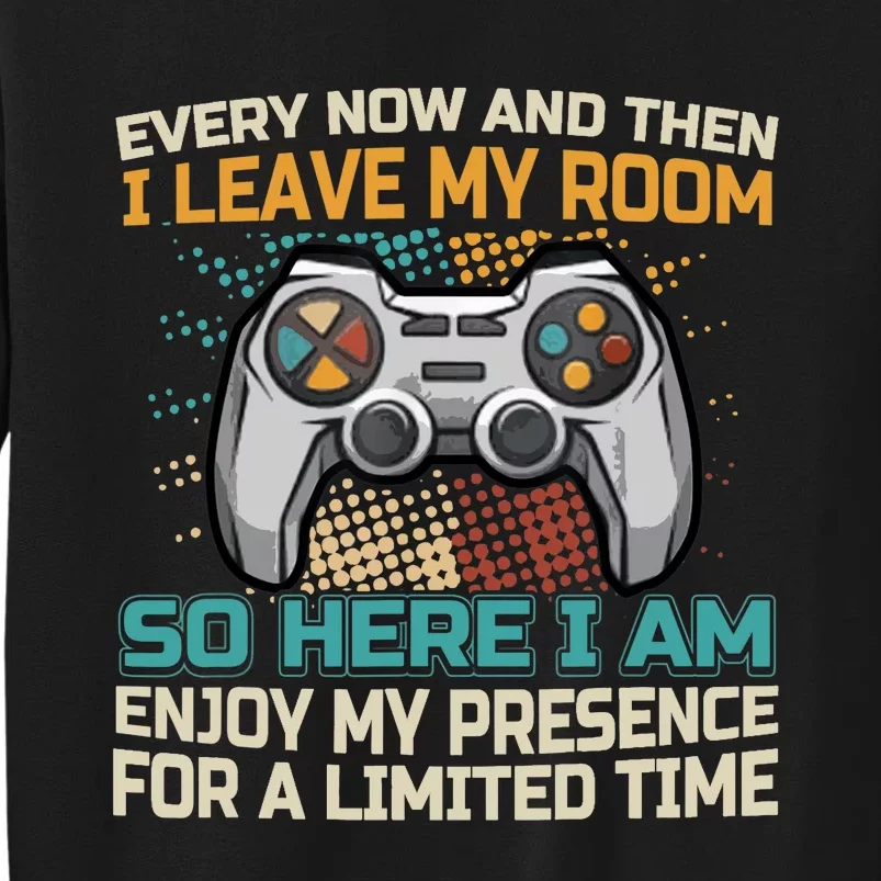 Every Now And Then I Leave My Room Funny Gaming Gamer Gift Sweatshirt