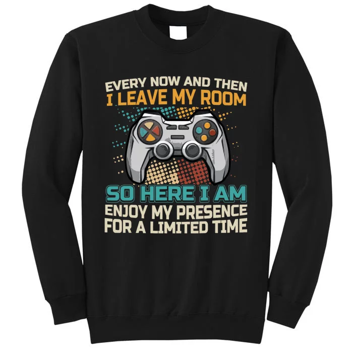 Every Now And Then I Leave My Room Funny Gaming Gamer Gift Sweatshirt