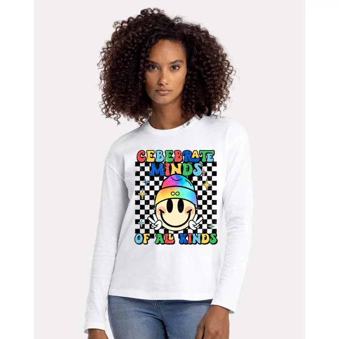 Embrace Neurodiversity Autism Awareness ASD Womens Cotton Relaxed Long Sleeve T-Shirt