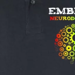 Embrace Neurodiversity Autism ADHD Rainbow Brain Screws Softstyle Adult Sport Polo