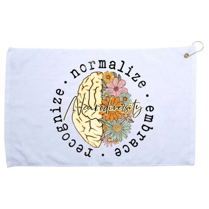 Embrace Neurodiversity Autism Awareness ASD Grommeted Golf Towel