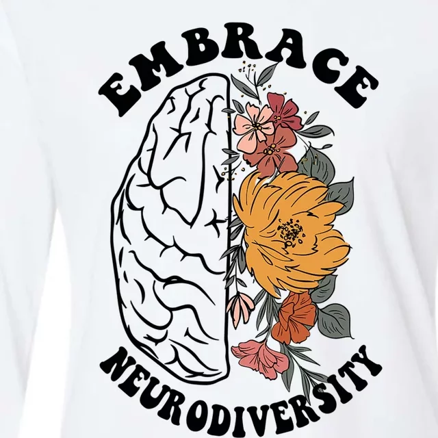 Embrace Neurodiversity Autism ASD Awareness Womens Cotton Relaxed Long Sleeve T-Shirt