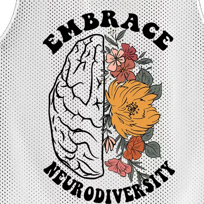 Embrace Neurodiversity Autism ASD Awareness Mesh Reversible Basketball Jersey Tank