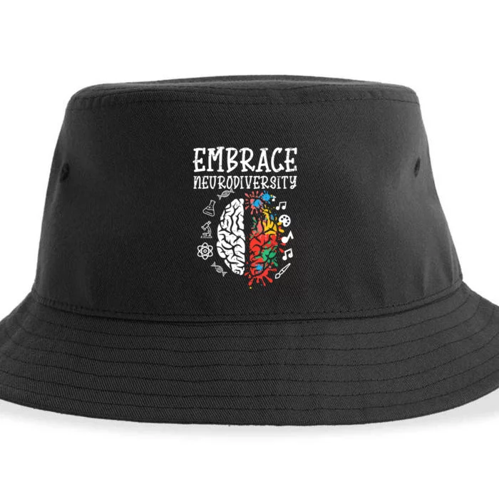 Embrace Neurodiversity Autism Awareness Asd Women Sustainable Bucket Hat