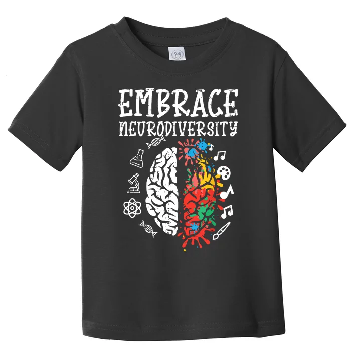 Embrace Neurodiversity Autism Awareness Asd Women Toddler T-Shirt