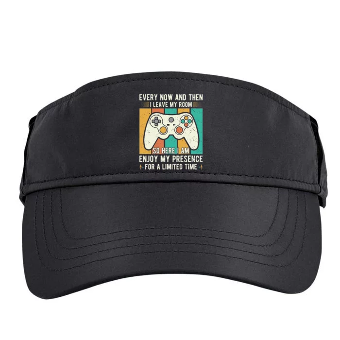 every now and then i leave my room funny gaming Adult Drive Performance Visor