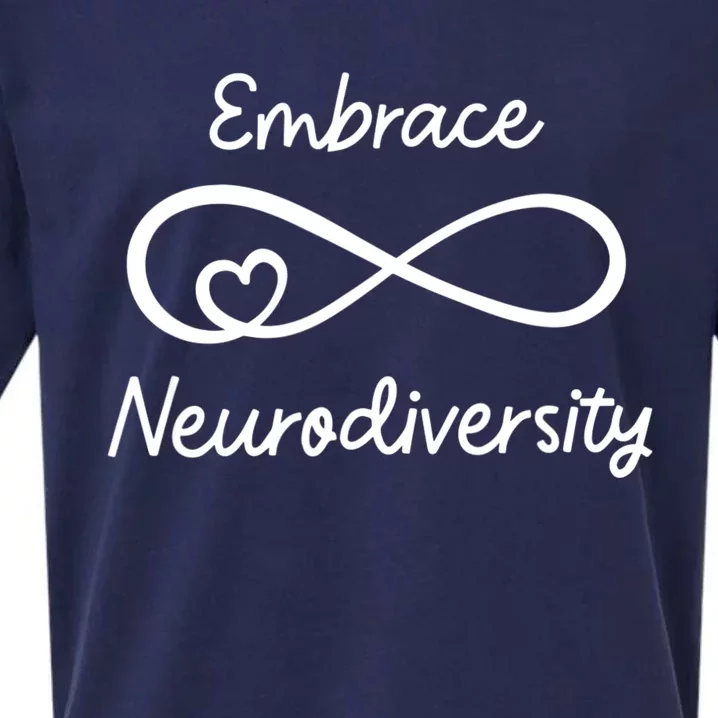 Embrace Neurodiversity Autism Awareness Teacher Mom Sueded Cloud Jersey T-Shirt