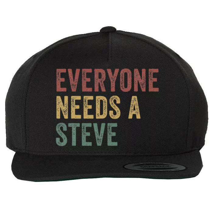 Everyone Needs A Steve Wool Snapback Cap