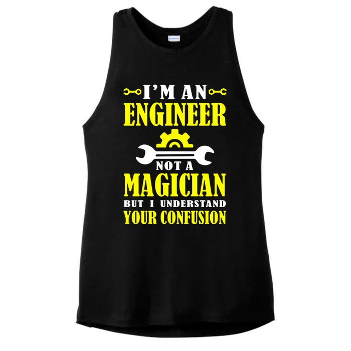 Engineer Not A Magician But I Understand Your Confusion Ladies Tri-Blend Wicking Tank