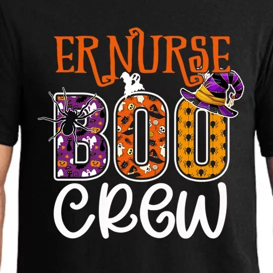 Er Nurse Boo Crew Halloween Emergency Room Nurse Costume Gift Pajama Set