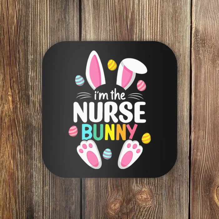 Easter Nurse Bunny Ears Nursing Easter Egg Stethoscope Coaster