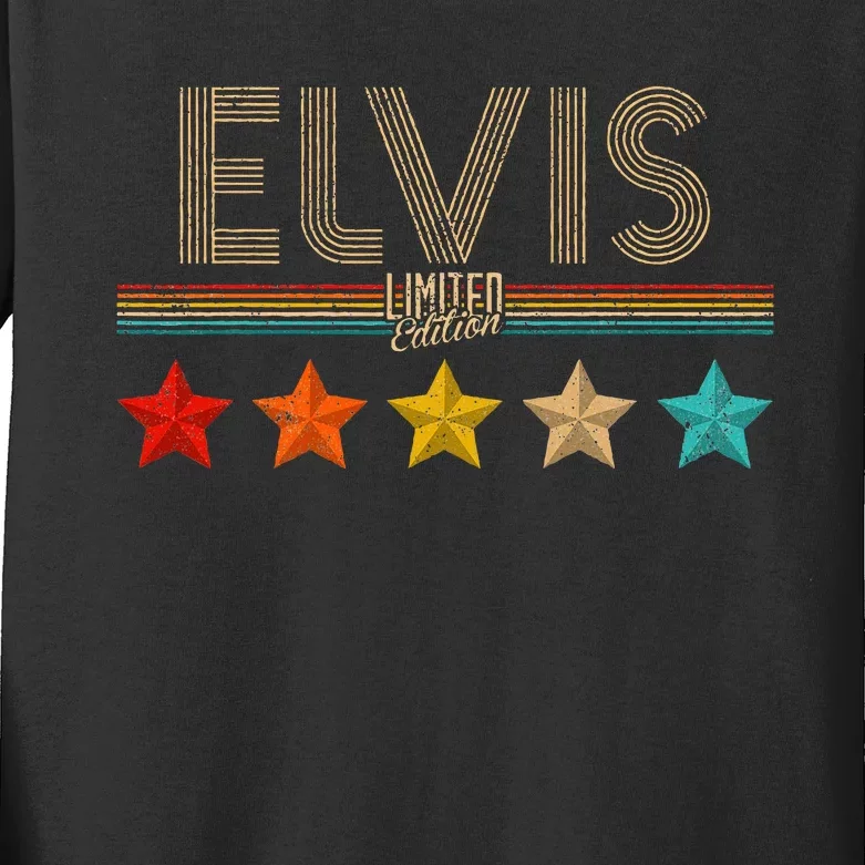 E.L.V.I.S Name Birthday Gift Kids Long Sleeve Shirt