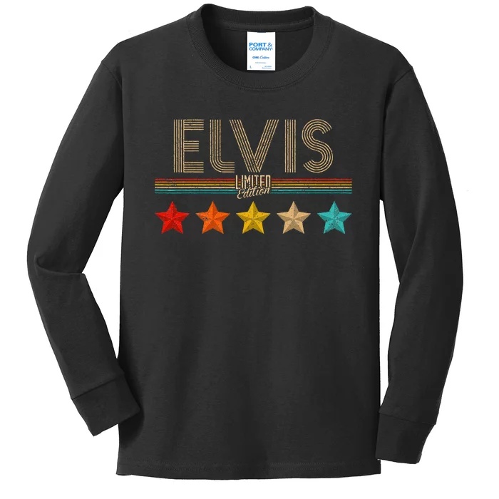 E.L.V.I.S Name Birthday Gift Kids Long Sleeve Shirt