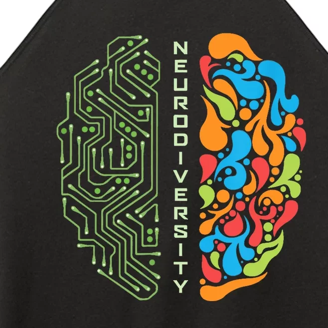 Embrace Neurodiversity Brain Women’s Perfect Tri Rocker Tank