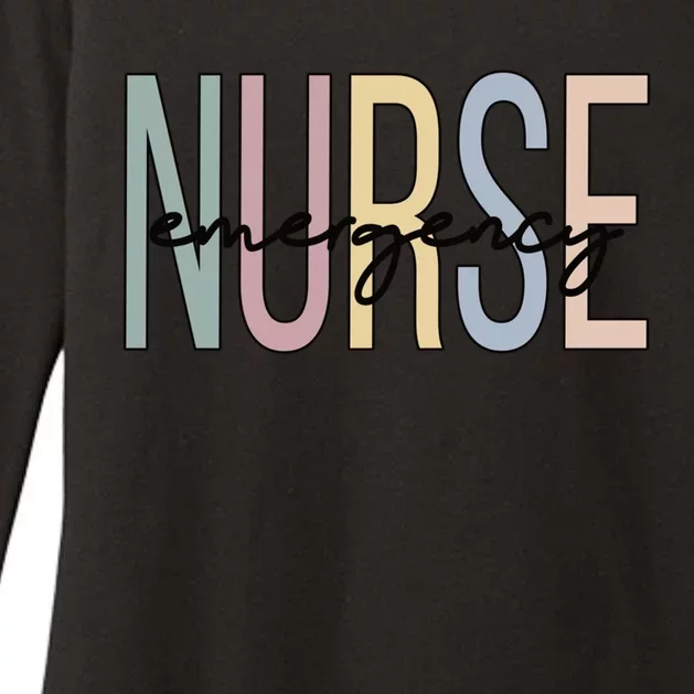 Emergency Nurse Boho Emergency Nursing Cute Gift Womens CVC Long Sleeve Shirt