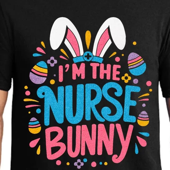 Easter Nurse Bunny Happy Easter Egg Stethoscope Nurse Pajama Set