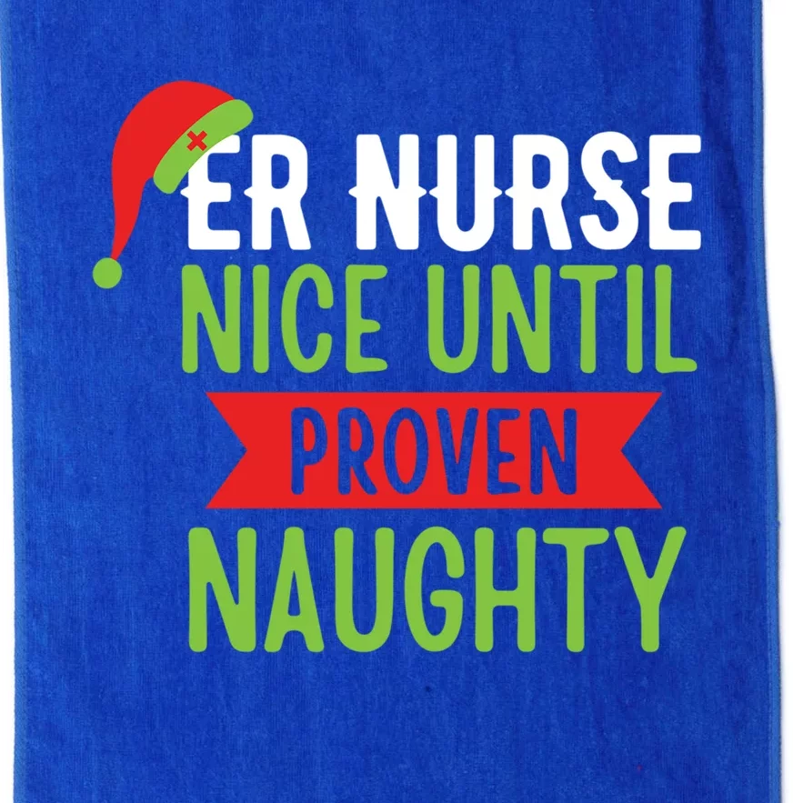 Er Nurse Christmas Funny Nice Gift Platinum Collection Golf Towel