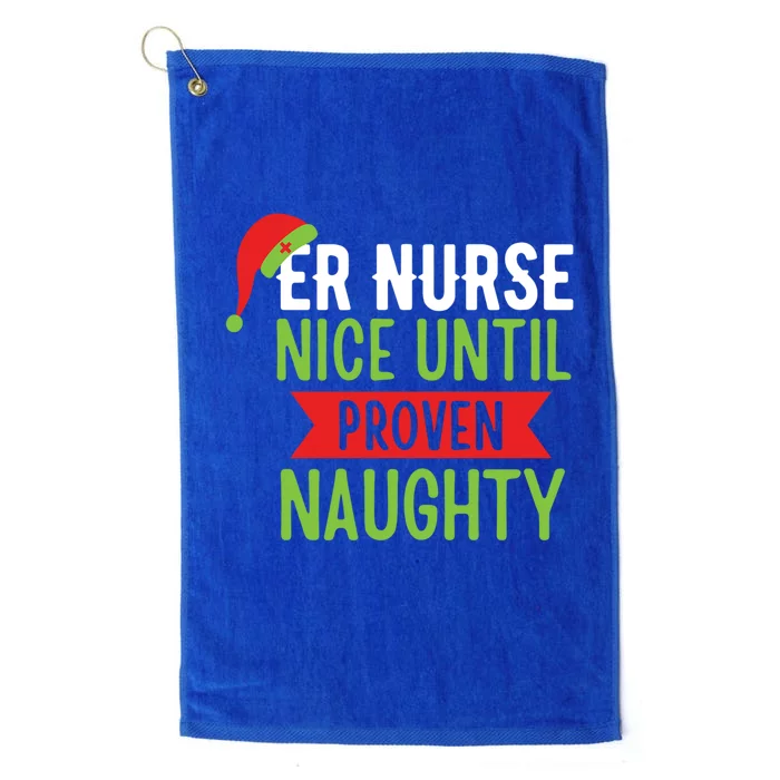 Er Nurse Christmas Funny Nice Gift Platinum Collection Golf Towel