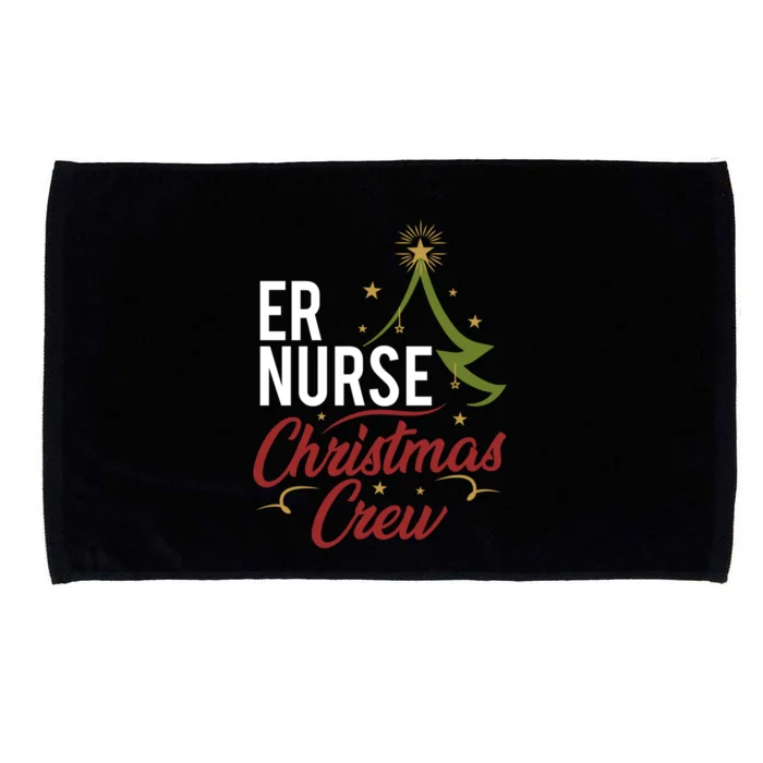 Er Nurse Christmas Crew Emergency Room Icu Nursing Squad Gift Microfiber Hand Towel