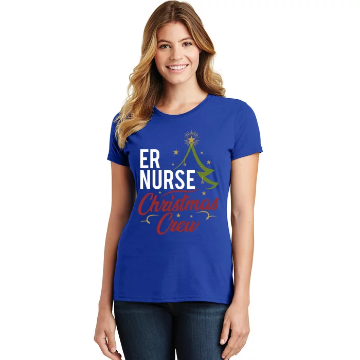 Er Nurse Christmas Crew Emergency Room Icu Nursing Squad Gift Women's T-Shirt