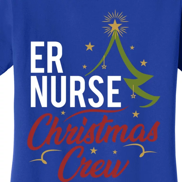 Er Nurse Christmas Crew Emergency Room Icu Nursing Squad Gift Women's T-Shirt