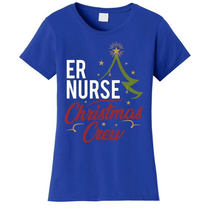 Er Nurse Christmas Crew Emergency Room Icu Nursing Squad Gift Women's T-Shirt