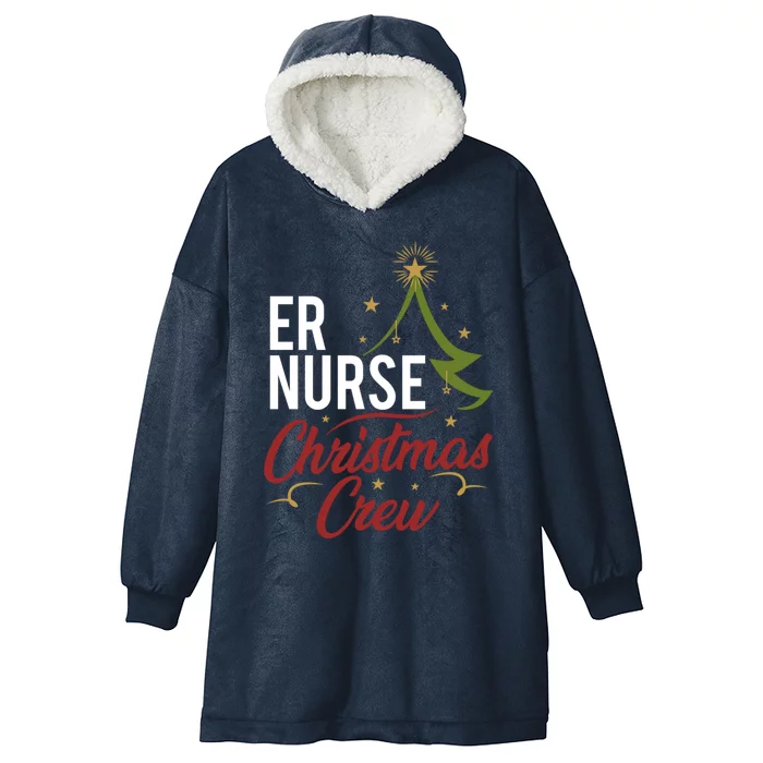 Er Nurse Christmas Crew Emergency Room Icu Nursing Squad Gift Hooded Wearable Blanket