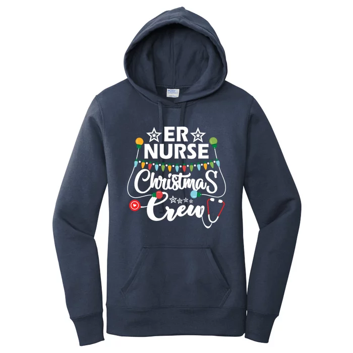 Er Nurse Christmas Crew Emergency Room Nurse Techs Secretary Cool Gift Women's Pullover Hoodie