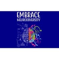 Embrace Neurodiversity Colorful Brain Bumper Sticker