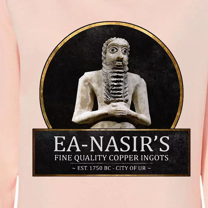 Ea NasirS Copper Ingots Funny Bronze Age History Meme Womens California Wash Sweatshirt