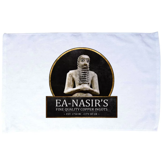 Ea NasirS Copper Ingots Funny Bronze Age History Meme Microfiber Hand Towel