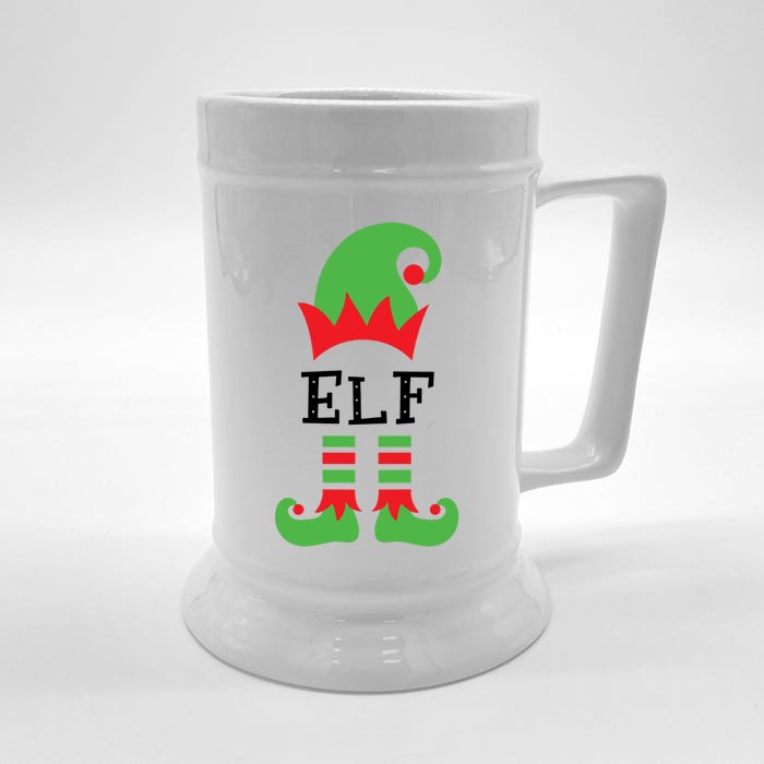 Elf Nurse Costume Christmas 2020 Gift Front & Back Beer Stein