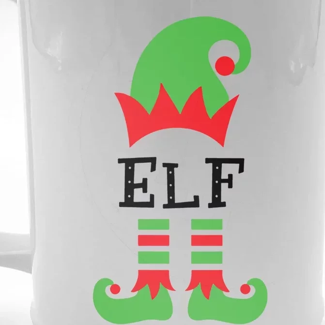 Elf Nurse Costume Christmas 2020 Gift Front & Back Beer Stein