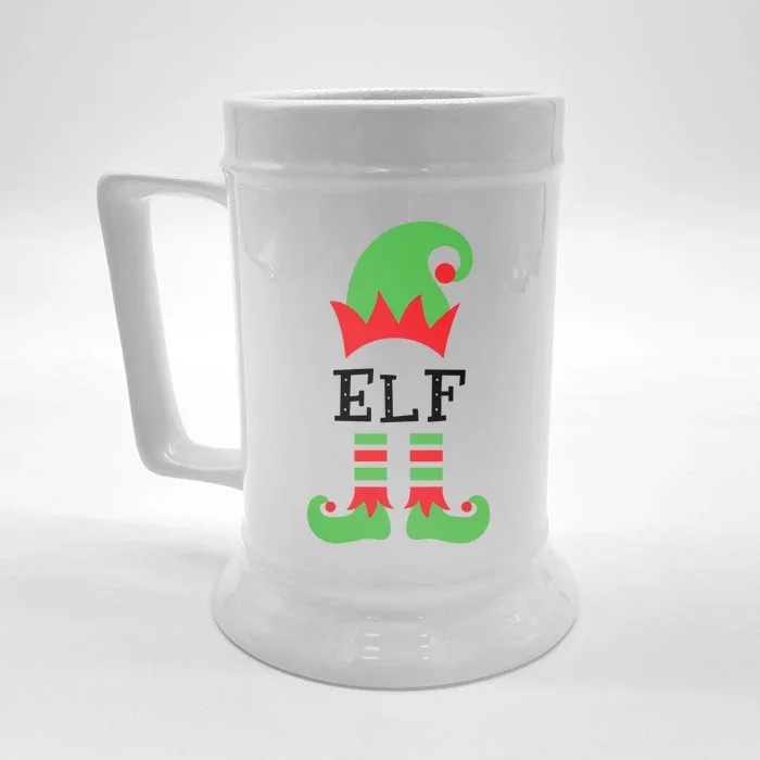 Elf Nurse Costume Christmas 2020 Gift Front & Back Beer Stein