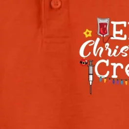 Er Nurse Christmas Crew Gift Dry Zone Grid Performance Polo