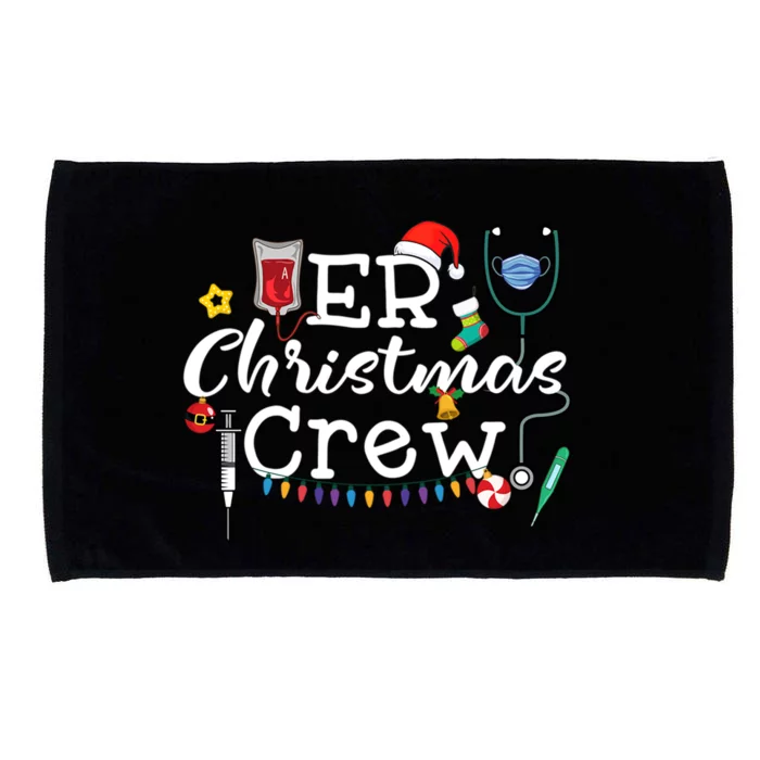 Er Nurse Christmas Crew Gift Microfiber Hand Towel