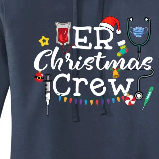 Er Nurse Christmas Crew Gift Women's Pullover Hoodie