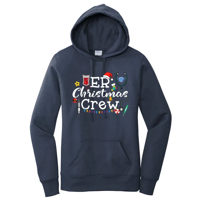 Er Nurse Christmas Crew Gift Women's Pullover Hoodie