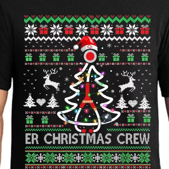 Er Nurse Christmas Crew Emergency Room Icu Nursing Squad Gift Pajama Set