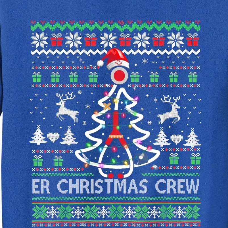 Er Nurse Christmas Crew Emergency Room Icu Nursing Squad Gift Tall Sweatshirt