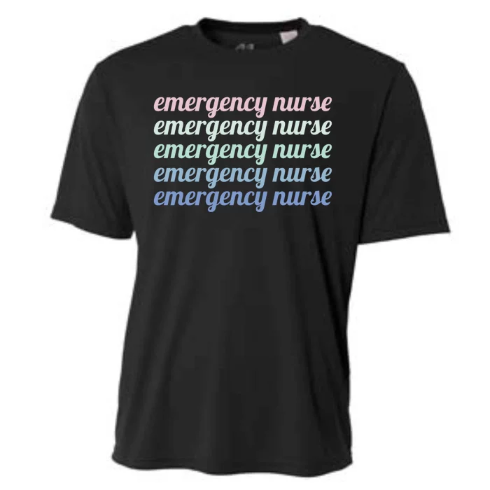 Emergency Nurse Cool Gift Cooling Performance Crew T-Shirt