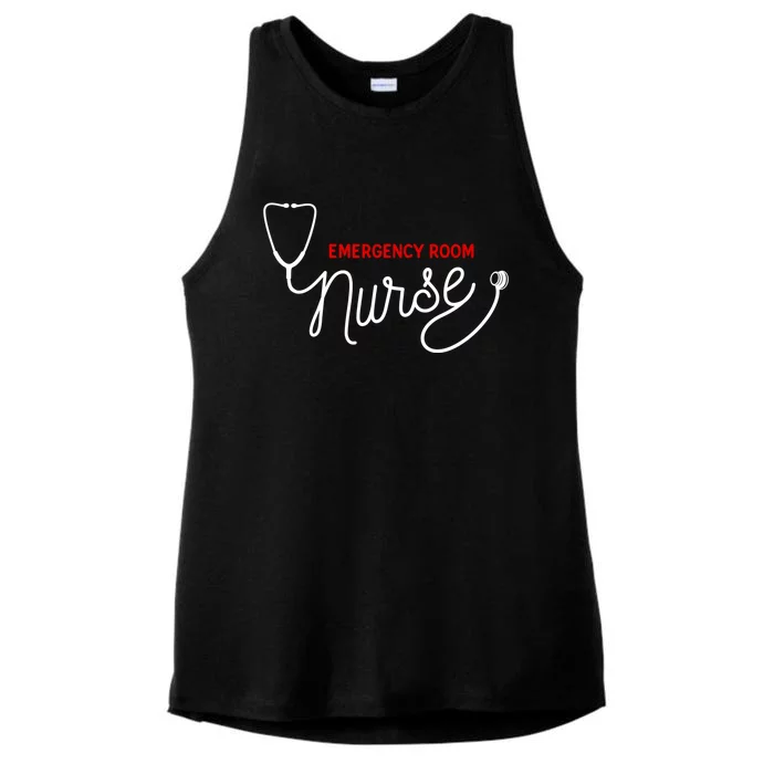 Er Nurse Clothing Gift Emergency Room Nurse Gift Ladies Tri-Blend Wicking Tank