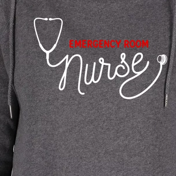 Er Nurse Clothing Gift Emergency Room Nurse Gift Womens Funnel Neck Pullover Hood