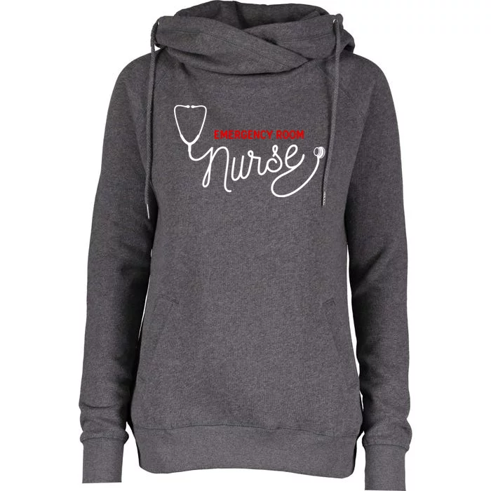 Er Nurse Clothing Gift Emergency Room Nurse Gift Womens Funnel Neck Pullover Hood