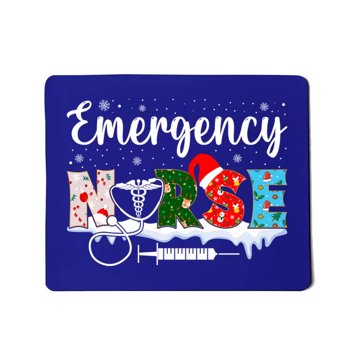 Emergency Nurse Christmas Er Nursing Practitioner Xmas Nurse Gift Mousepad