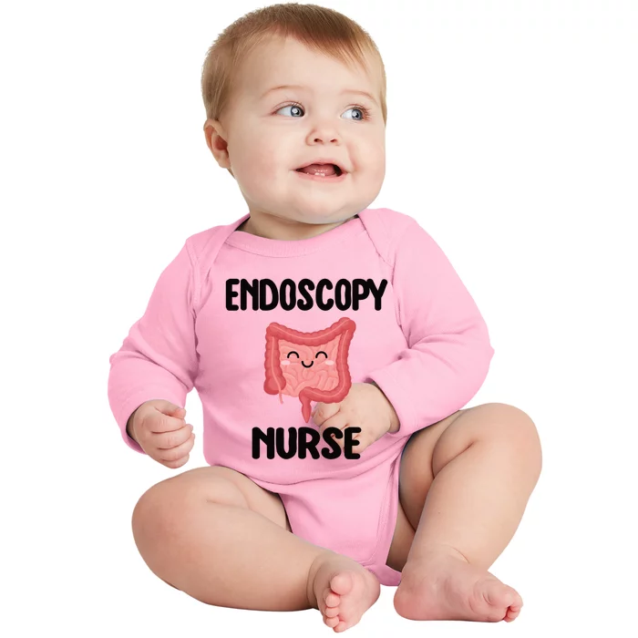 Endoscopy Nurse Colon Endoscopy Nursing Gift Baby Long Sleeve Bodysuit