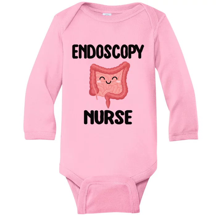 Endoscopy Nurse Colon Endoscopy Nursing Gift Baby Long Sleeve Bodysuit