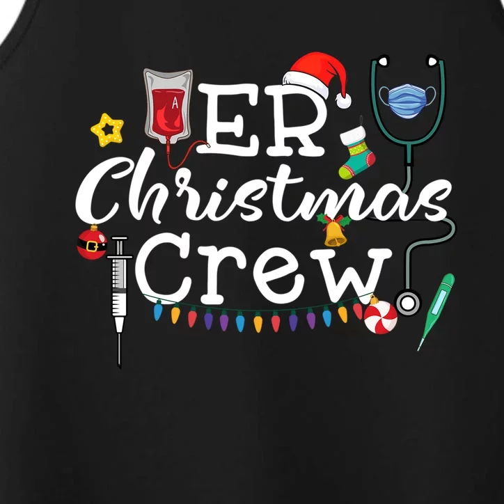 Er Nurse Christmas Crew Meaningful Gift Performance Tank